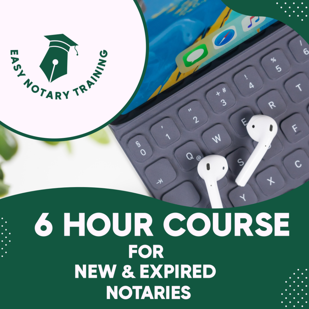 6Hour Online California Notary Public Course